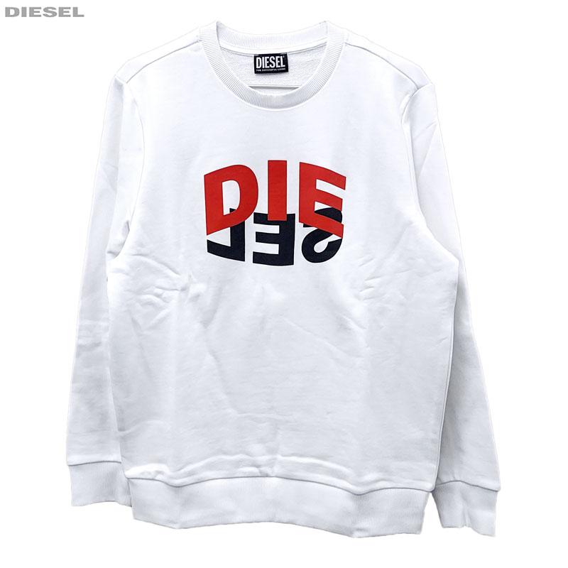 DIESEL ディーゼル 新品 長袖 トレーナー A00809 0IAJH 100 ホワイト