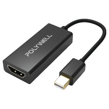 POLYWELL 寶利威爾 MDP轉HDMI 1080P 訊號轉換器轉接線  PW15-T04-A012  1條