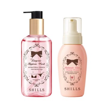 【SHILLS 舒兒絲】強化機能型私密慕斯+私密衣物抗菌手洗精 (貼身衣物/寶寶衣物/私密清潔)