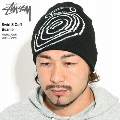 old stussy ビーニー・ニット帽 ステューシー ニット帽 STUSSY Swirl S Cuff ( stussy beanie