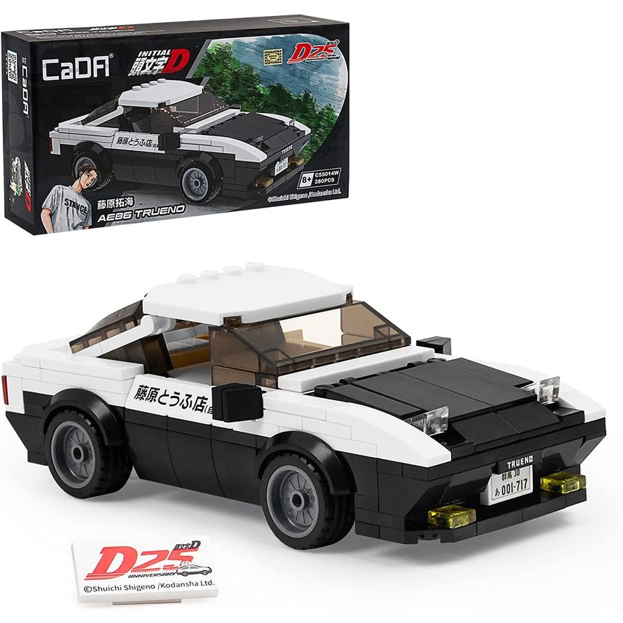 トヨタ - 頭文字D ロッカーキーホルダー 藤原拓海 AE86 トレノ 25周年 限定 Amazon | CaDAブロック × イニシャルD 25周年グッズ アニメ 頭