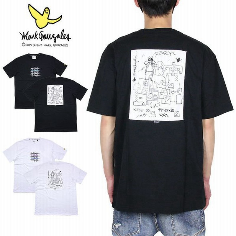 P10倍 Off マークゴンザレス Tシャツ Mark Gonzales 半袖tシャツ メンズ レディース ブランド 大きいサイズ 綿103 バックプリント スケボー 通販 Lineポイント最大get Lineショッピング