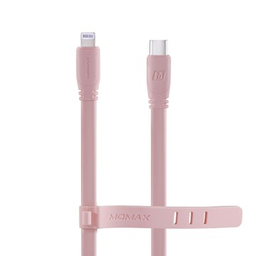 MOMAX Link MFI-C傳輸線 雙重認證 MFI+USB-IF PD3.0 快充 適用於 iPhone/iPad/iPod  1.2m  粉色  1條