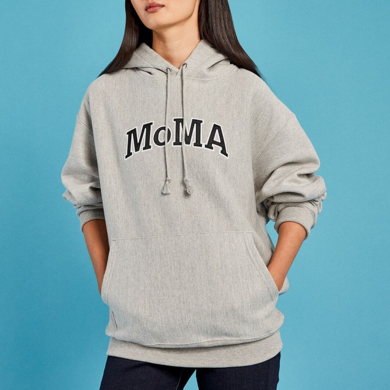 Champion フーディー MoMA Edition グレー L