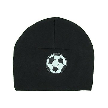 美國 Jamie Rae - 100%純棉帽-黑色/足球時尚棉帽 (0-18M)