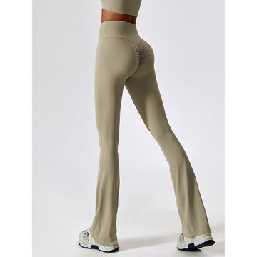 蘇派淘高腰收腹微喇叭瑜伽褲蜜桃臀提臀菊花褲芭比褲外穿健身褲女