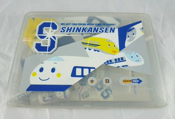 【震撼精品百貨】Shin Kan Sen 新幹線 文具盒 灰色  震撼日式精品百貨