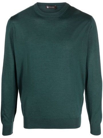 Colombo - crew-neck fine-knit jumper - men - Cashmere/Silk - 54 - Green