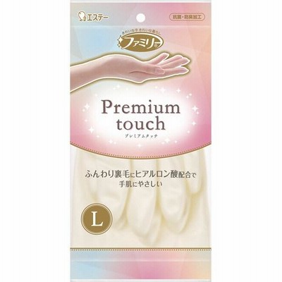 エステー　ファミリー　プレミアムタッチ　ヒアルロン酸　パールホワイト　Ｌ　１双