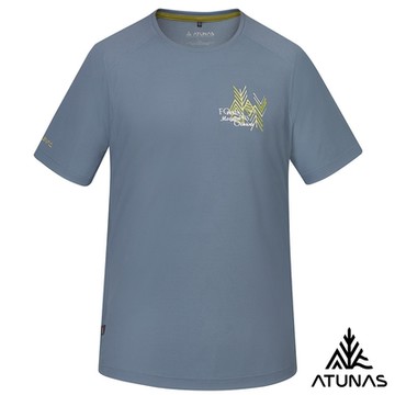 【ATUNAS 歐都納】男款POLARTEC POWER DRY透氣排汗短袖T恤A1TS2501M深岩灰/抗臭/銀離子
