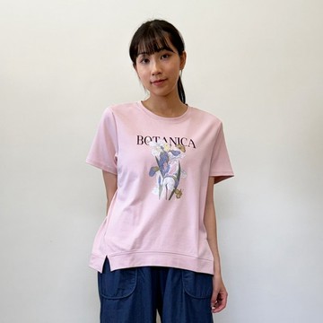Beta Nica印花花朵開岔上衣