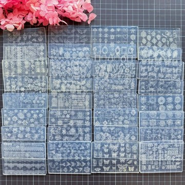 翅膀 雪花 相框 蕾絲 花紋 十字架 巴洛克 古風花朵 聖誕 印花 浮雕 硅膠 模具