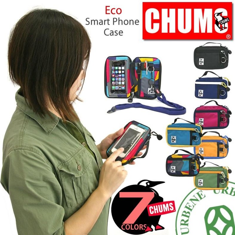 チャムス バック スマホケース カバー CHUMS キーケース エコスマートフォンケース ch60-2022 Eco Smart Phone Case  マルチ対応ケース おしゃれ | LINEブランドカタログ