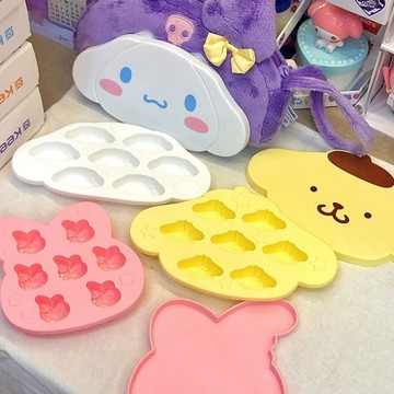 三麗歐冰格 冰塊模具🎀 卡通可愛玉桂狗冰格模具美樂蒂家用冰塊夏季製冰神器 美樂蒂冰格 冰格 制冰盒 製冰盒 製冰盒模具