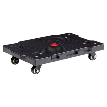 小麥購物 平板4輪小推車 1.5吋輪 L1250 黑色  1個  43 x 29 x 25cm