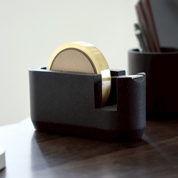 日本 ideaco 極簡風膠帶台 - 沙黑(砂岩款)