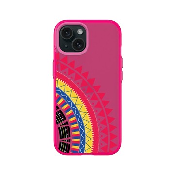 iPhone 15 Clear 粉漾桃 - 花生騷 WasangShow - 虹彩布裙