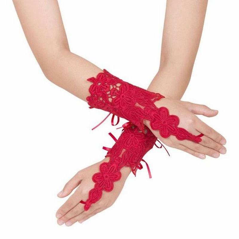 Magical Doll Premium レースグローブ Chloe Red 手袋 セクシー ファッション コスプレ 仮装 変装 グッズ 小道具 クリアストーン 通販 Lineポイント最大0 5 Get Lineショッピング
