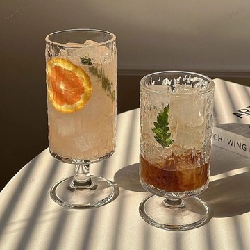 網路爆款⚡洛克杯 威士忌杯 果汁玻璃高腳杯雞尾酒氣泡威士忌飲料透明居家高顏值創意氣泡酒杯 可林杯 高球杯