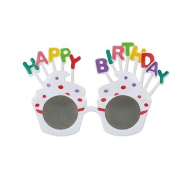 珠友Chuyu生日蛋糕造型眼鏡/DE-20096-01/白