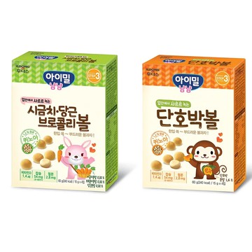 韓國Ildong Foodis日東 - 藜麥小饅頭二入組-南瓜*1+綜合蔬菜*1