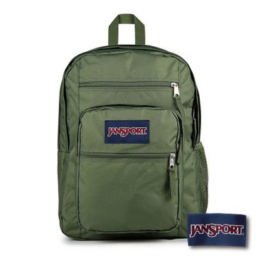 JANSPORT -BIG STUDENT 校園系列後背包 -軍綠色