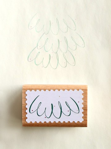 聖誕樹叢 原創自由拼色印章 日本TaiyopineFineColor製造