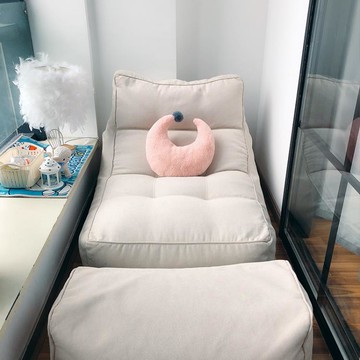 懶人沙發豆袋榻榻米單人陽台休閒靠椅臥室小沙發躺椅網紅地上沙發 雙11全館免運