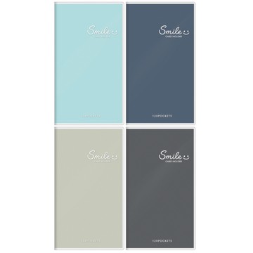 四季SEASON 極簡PVC名片冊(120入)-藍/深藍/灰/黑