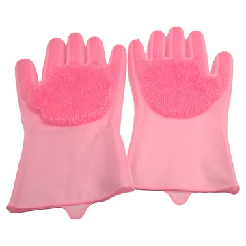 洗碗手套 橡膠  27 x 14cm  顏色隨機  1雙