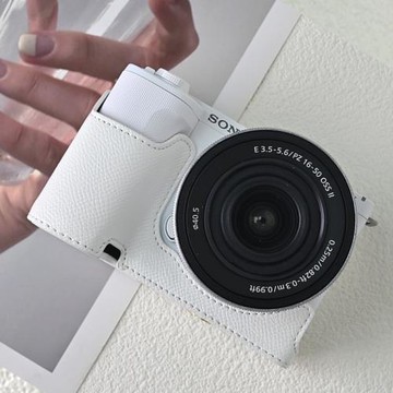 適用索尼ZVE10II二代保護套zve10m2相機包A6700底座a7c2皮殼a6400