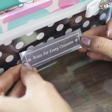 Brother TZe-PR955 華麗護貝標籤帶 (24mm 華麗銀底白字)