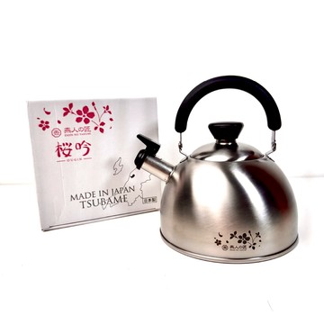 [燕人之匠 】燕三條 櫻吟 18-8  2.5L不銹鋼笛音壺