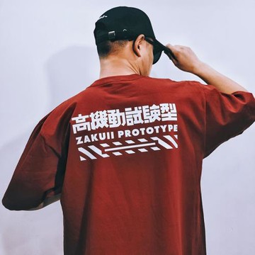 夢話研究所 新款機動戰士高達字母印花短袖T恤250g全棉男女動漫