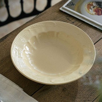 稻穗浮雕湯皿 直徑23.5cm