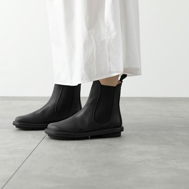trippenサイドゴアショートブーツSize35黒 ☆本日限り trippen