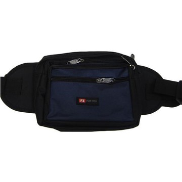 FOR-YOU 腰包中容量二層主袋防水尼龍布外出休閒運動上班上課