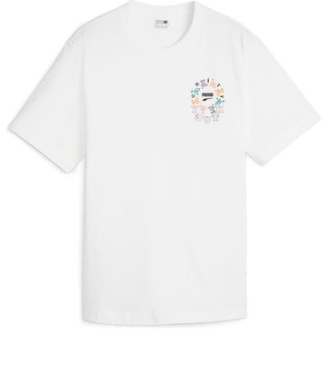 (WMNS) PUMA Youth Graphic T-shirt 'White'