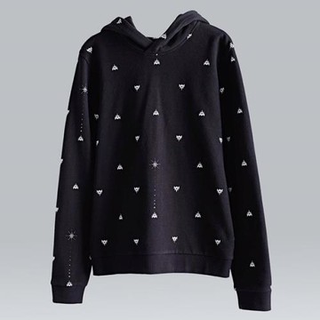 【摩達客】韓國進口設計品牌DBSW狙擊星星長袖連帽T恤