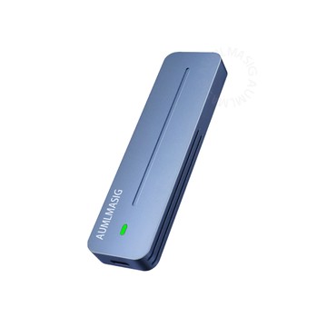 AUMLMASIG 高速M.2系列 NVMe固態硬碟盒傳輸速度高達10Gbps 全鋁合金散熱 內建JMicron處理晶片 (2年有限保固