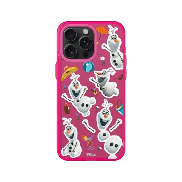 iPhone 15 Pro Max Clear 粉漾桃 - 迪士尼-公主系列 Disney Princess - 冰雪奇緣 - 雪寶