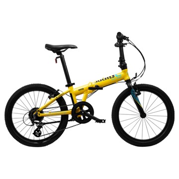 sooibe 書比 20吋8速鋁合金跨齡折疊登山越野單車 009  芒果黃  20吋