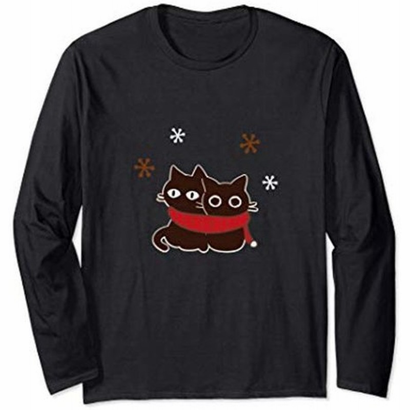 大人かわいい絵本の猫 仲良しマフラー 長袖tシャツ 通販 Lineポイント最大0 5 Get Lineショッピング