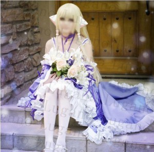 DK3079 chobits ちょびっツ ちぃ 華麗ドレス 風 コスチューム コスプレ