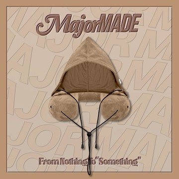 【MAJOR MADE】水晶絨連帽充氣頸枕