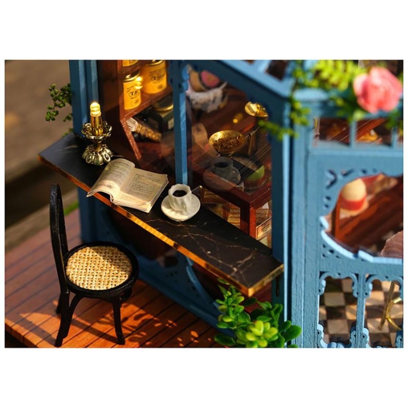 DIYハウスバラ庭園茶屋 ドールハウス ミニチュア 手作りキット 薔薇庭園 ティーハウス
