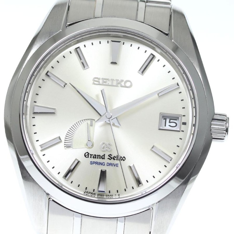 セイコー SEIKO SBGA201/9R65-0AA0 グランドセイコー パワーリザーブ スプリングドライブ メンズ 美品 箱・保証書付き_767874