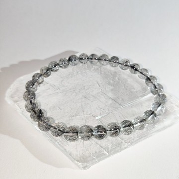 【訂製品】黑髮晶 5-10mm 手串 手鍊 天然水晶 水晶手鍊