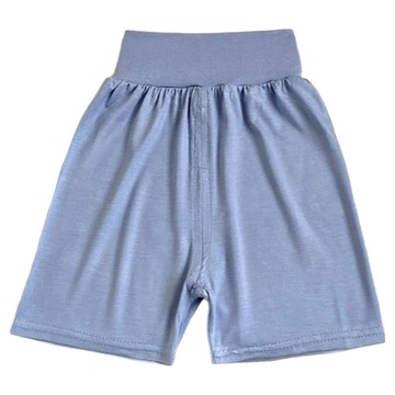 愛北鼻 莫代爾護肚短褲 柔軟透氣 高腰護肚 90碼  霧藍色  1入