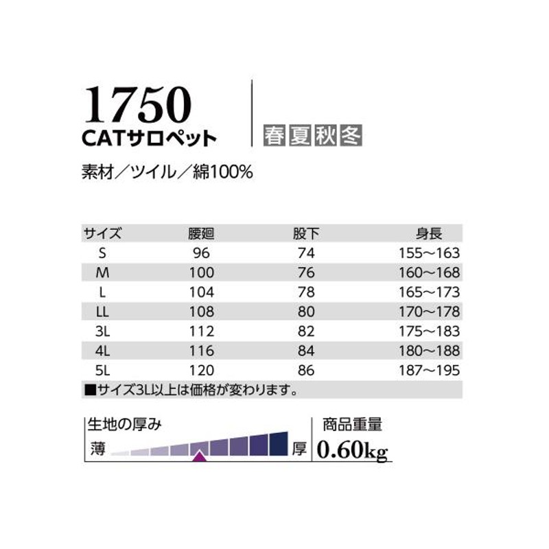 CAT サロペット ネイビー S 1着 クレヒフク オーバーオール 作業着